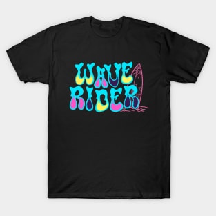 Colorful Wave Rider Surfer Vibes! T-Shirt